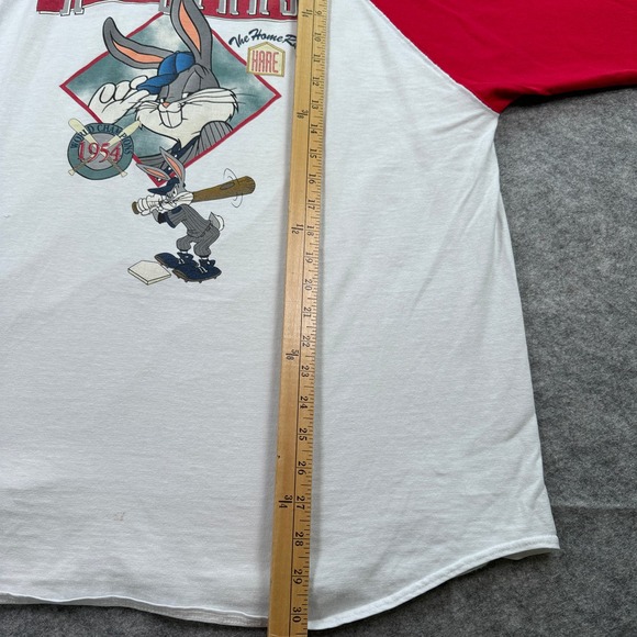 Vintage 90's ACME XL Clothing Bugs Bunny All Stars Baseball Raglan‎ Shirt - Picture 3 of 7